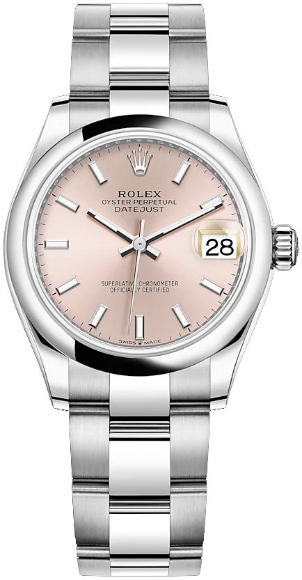 Datejust 31mm Stainless Steel 278240 Pink Index Oyster