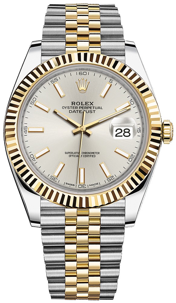 Datejust 41mm Steel and Yellow Gold 126333 Silver Index Jubilee