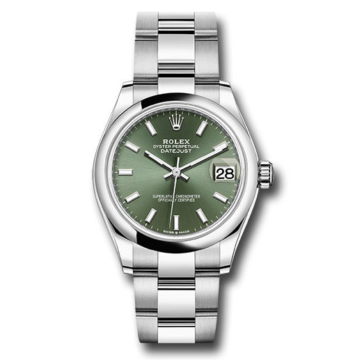 Datejust 31mm Stainless Steel 278240 Mint Green Index Oyster