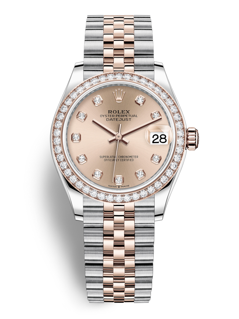 Rolex Datejust 31mm Stainless Steel and Rose Gold 278381RBR Rose Diamond Jubilee