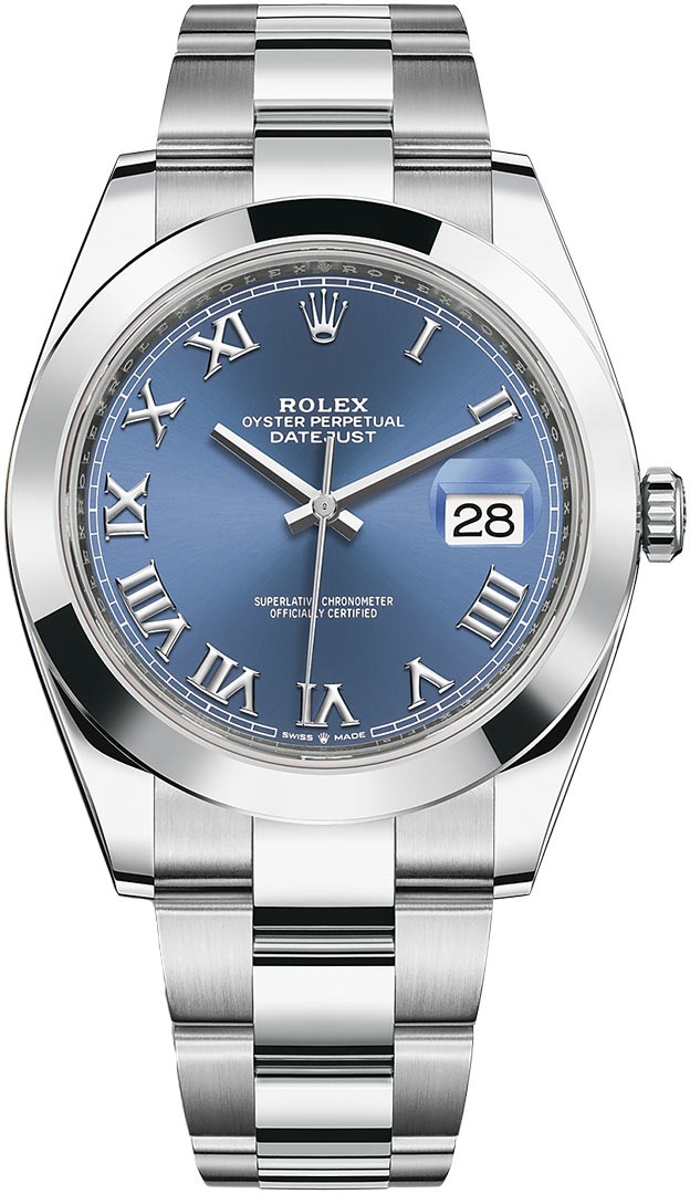 Datejust 41mm Stainless Steel 126300 Blue Roman Oyster