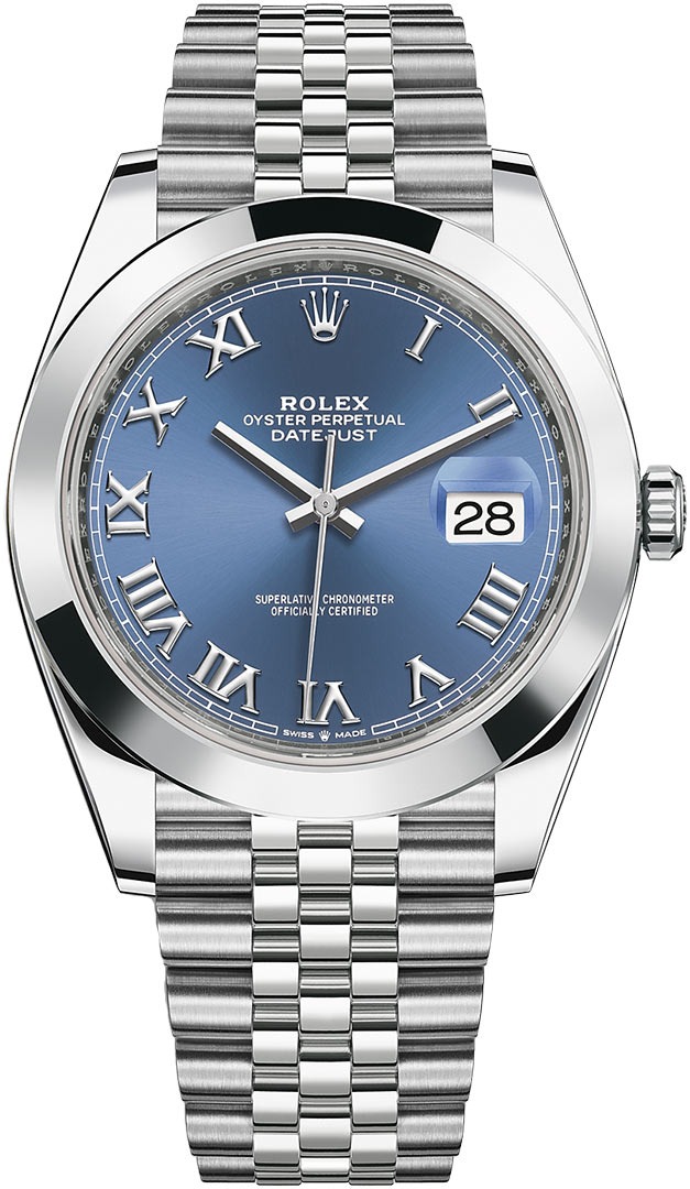 Datejust 41mm Stainless Steel 126300 Blue Roman Jubilee