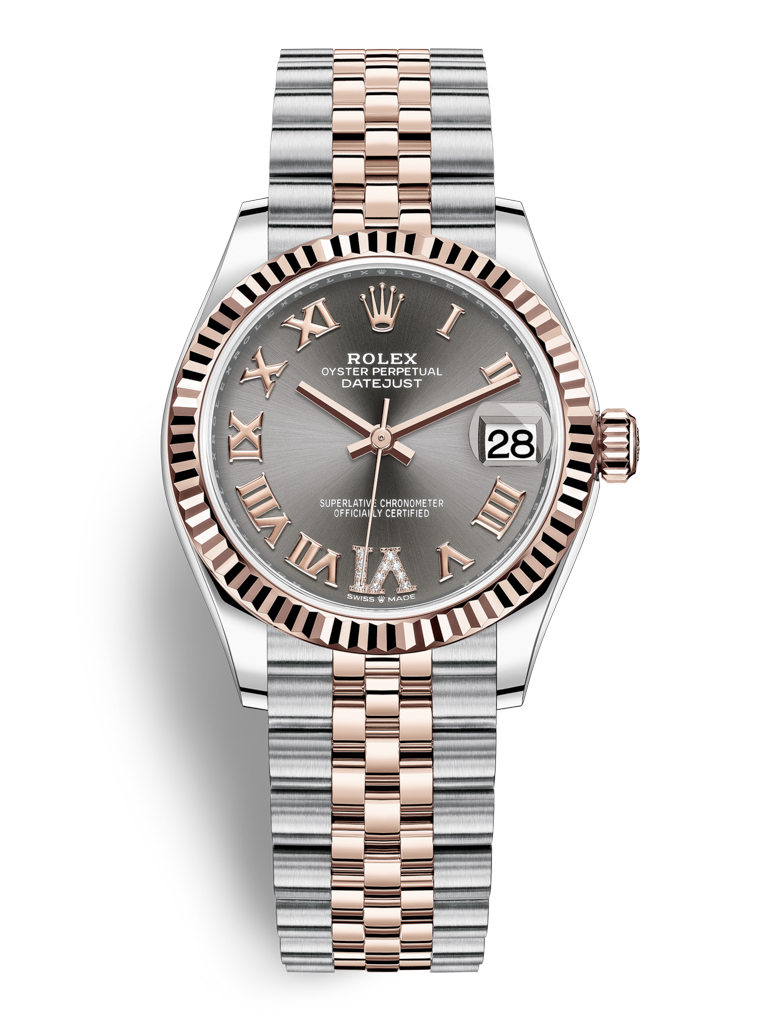 Rolex Datejust 31mm Stainless Steel and Rose Gold 278271 Rhodium Roman VI Jubilee