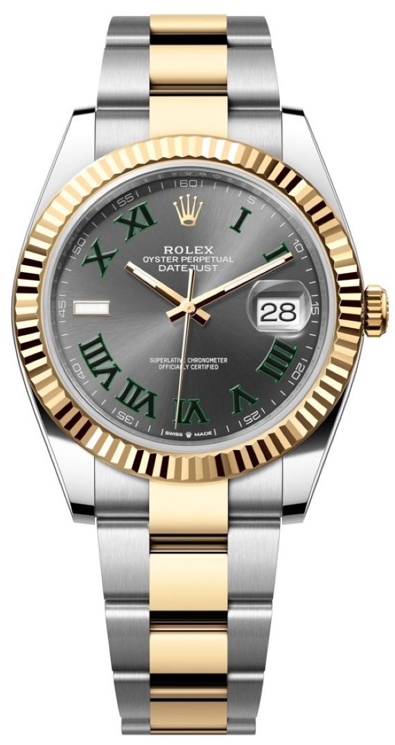 Datejust 41mm Steel and Yellow Gold 126333 Slate Roman Oyster Wimbledon