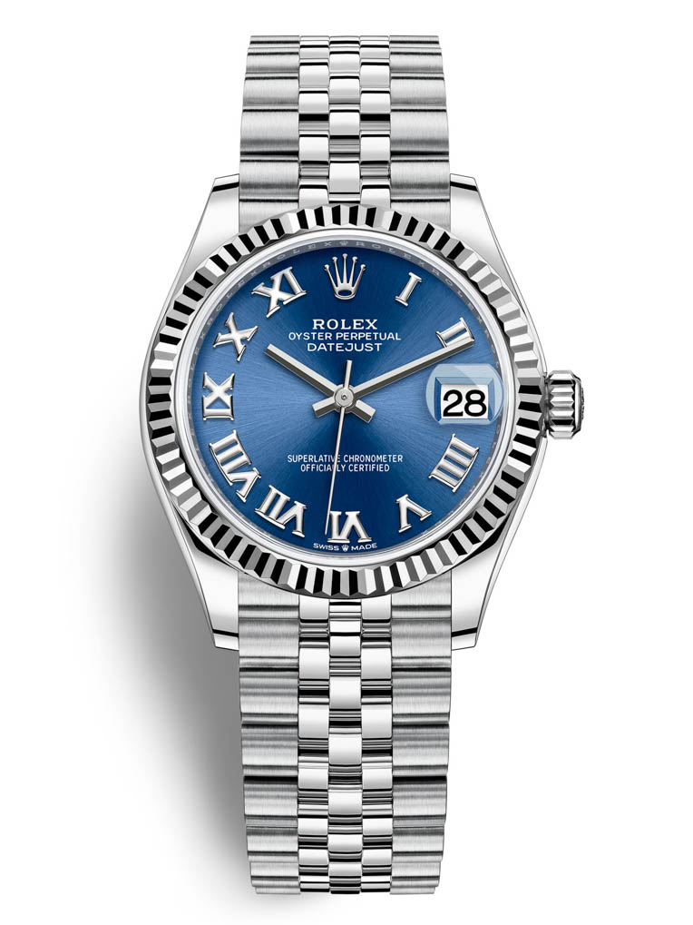 Rolex Datejust 31mm Stainless Steel 278274 Blue Roman Jubilee
