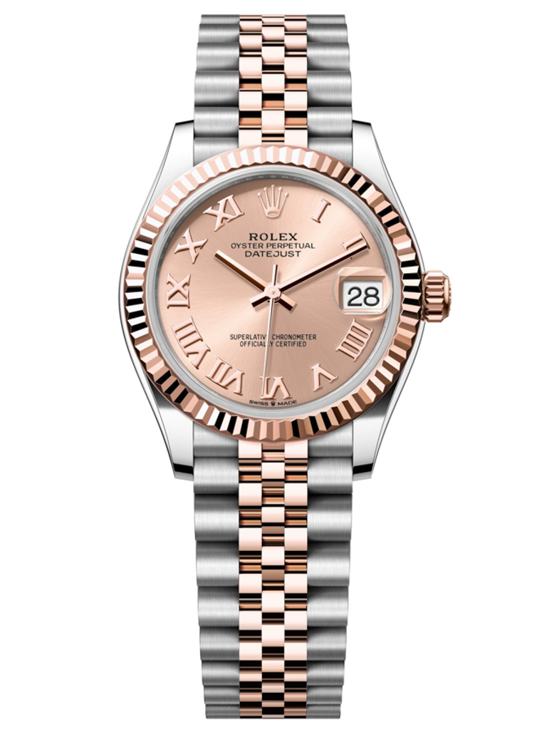 Rolex Datejust 31mm Stainless Steel and Rose Gold 278271 Rose Roman Jubilee