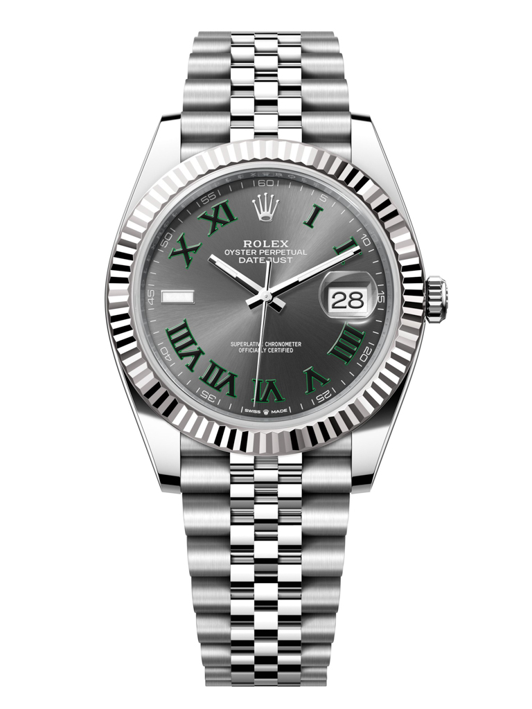 Rolex Datejust 41mm Stainless Steel 126334 Slate Roman Jubilee Wimbledon