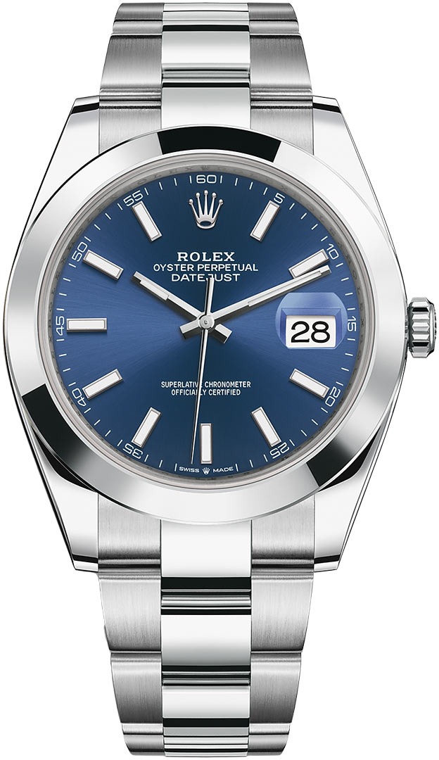 Datejust 41mm Stainless Steel 126300 Blue Index Oyster