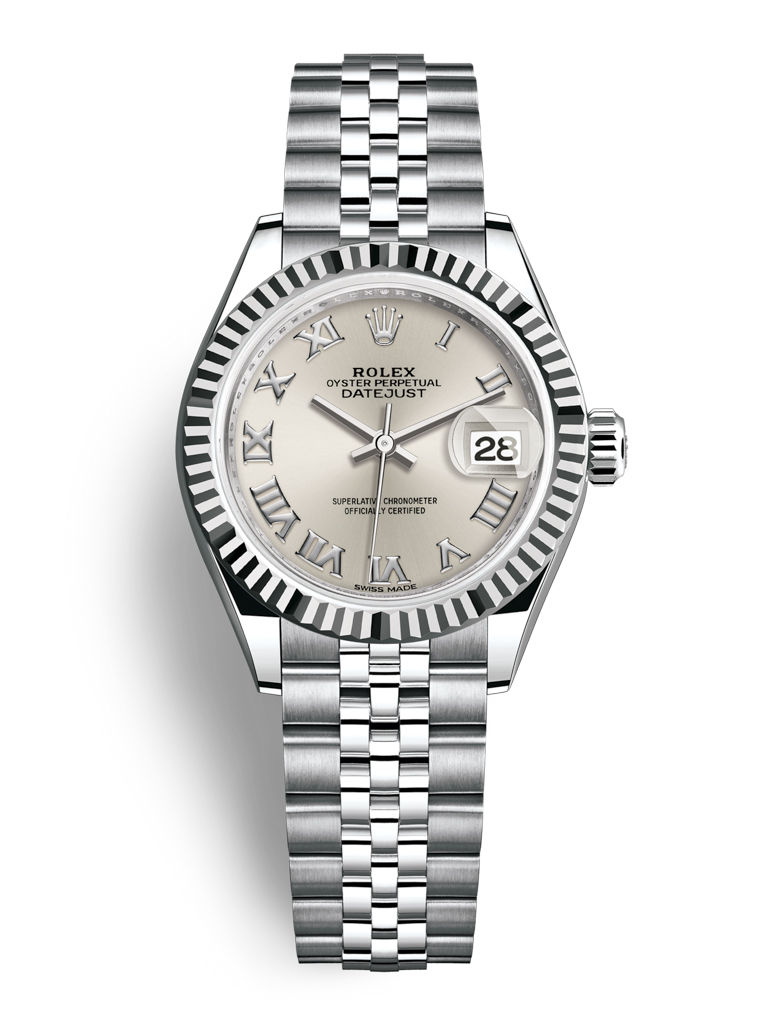 Rolex Lady Datejust 28mm Stainless Steel 279174 Silver Roman Jubilee
