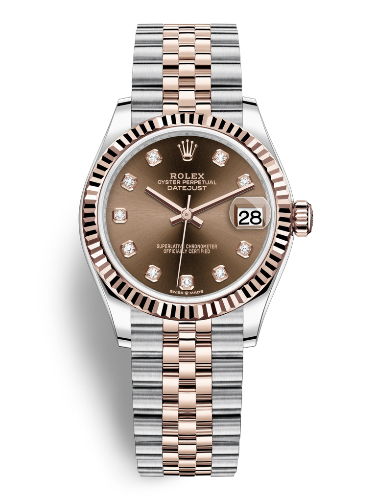 Rolex Datejust 31mm Stainless Steel and Rose Gold 278271 Chocolate Diamond Jubilee