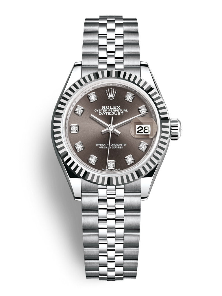 Rolex Lady Datejust 28mm Stainless Steel 279174 Dark Grey Diamond Jubilee