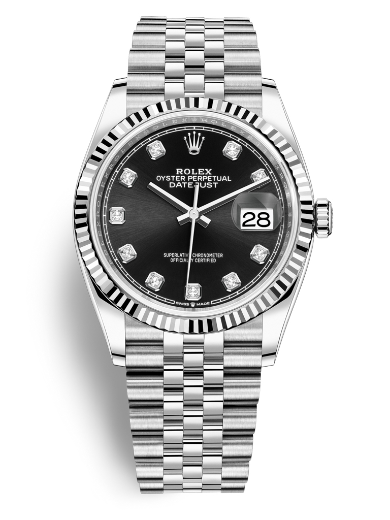 Rolex Datejust 36mm Stainless Steel 126234 Black Diamond Jubilee