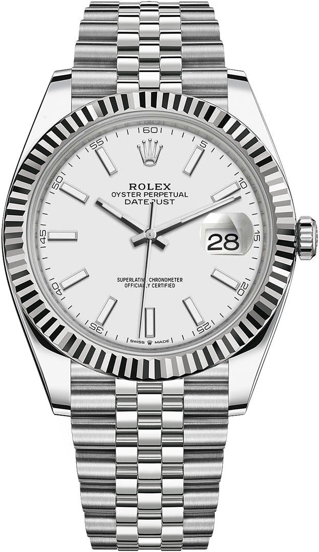 Datejust 41mm Stainless Steel 126334 White Index Jubilee