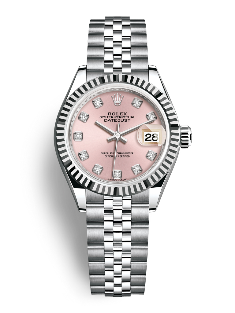 Rolex Lady Datejust 28mm Stainless Steel 279174 Pink Diamond Jubilee