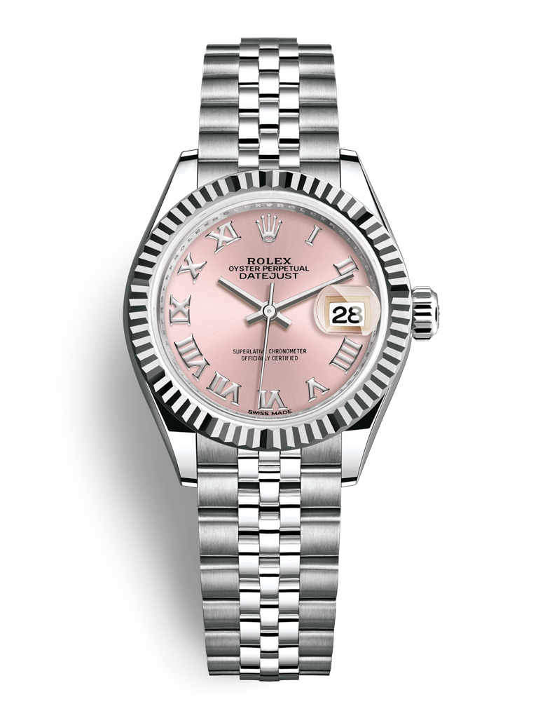 Rolex Lady Datejust 28mm Stainless Steel 279174 Pink Roman Jubilee
