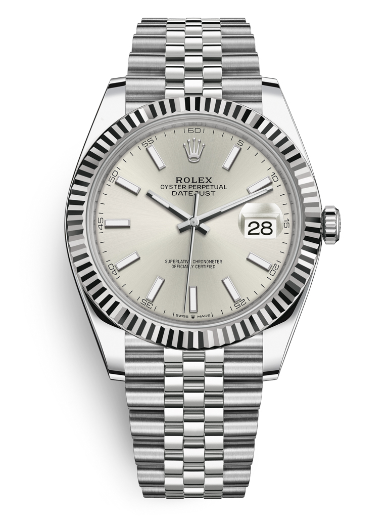Rolex Datejust 41mm Stainless Steel 126334 Silver Index Jubilee