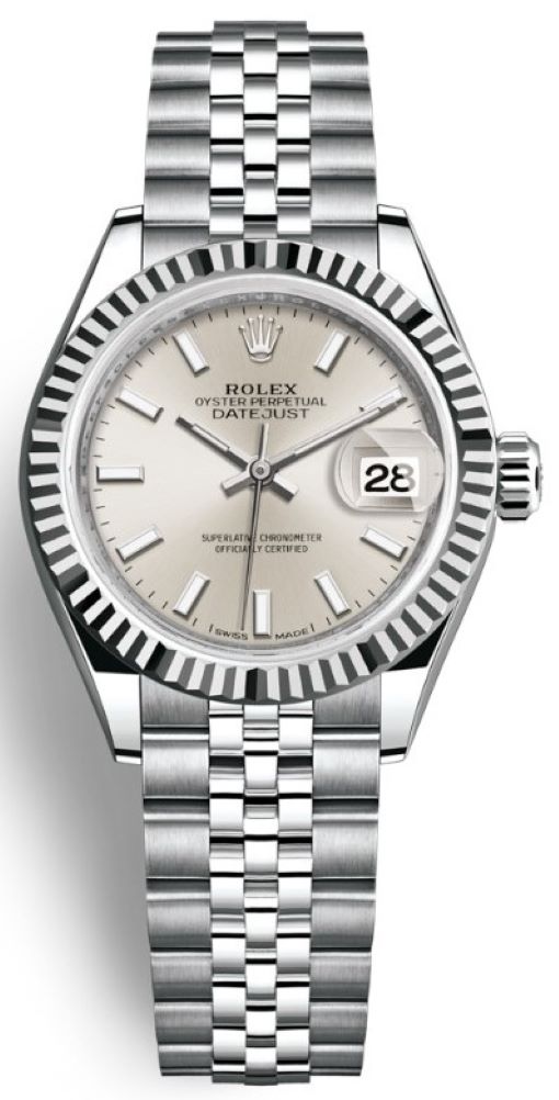 Lady Datejust 28mm Stainless Steel 279174 Silver Index Jubilee