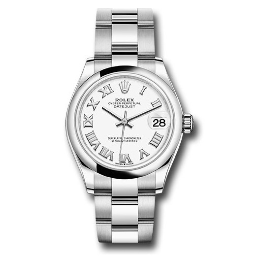 Datejust 31mm Stainless Steel 278240 White Roman Oyster
