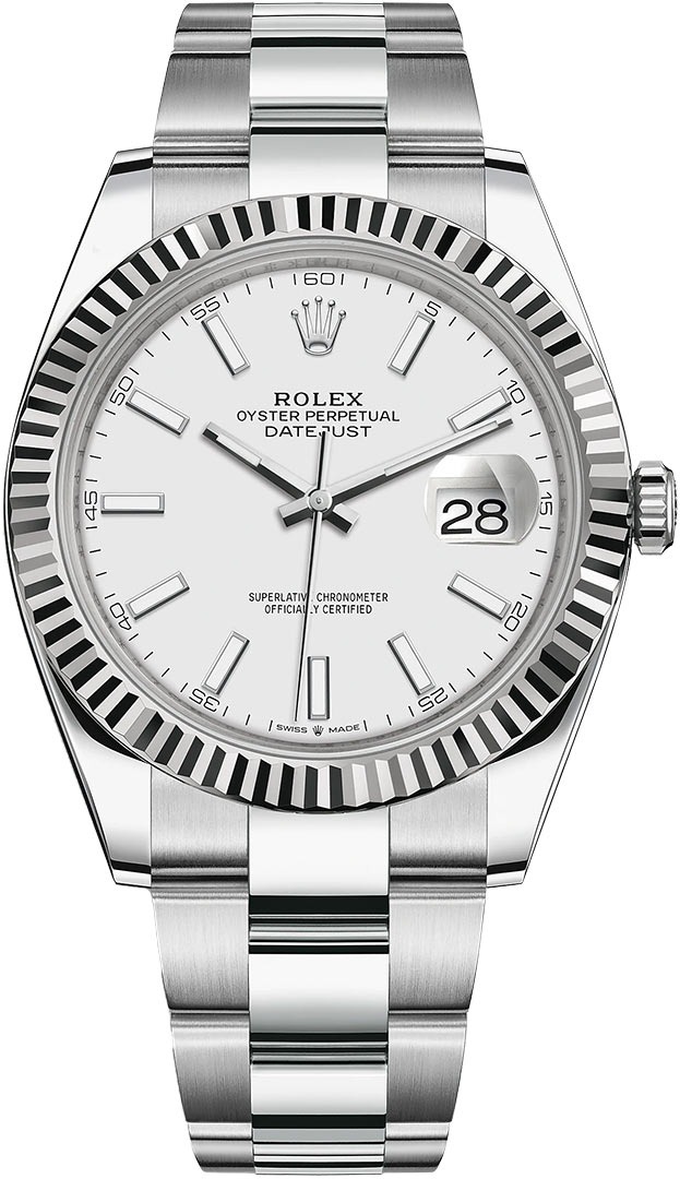 Datejust 41mm Stainless Steel 126334 White Index Oyster