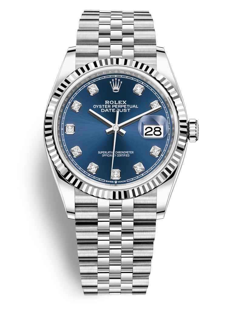 Rolex Datejust 36mm Stainless Steel 126234 Blue Diamond Jubilee