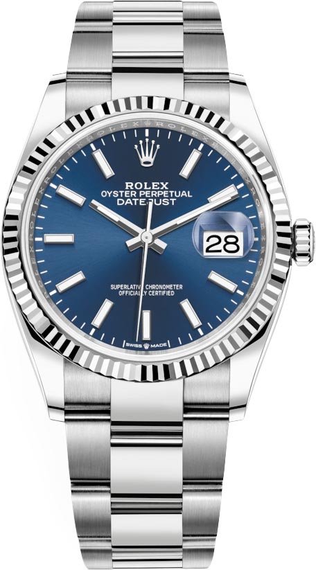 Datejust 36mm Stainless Steel 126234 Blue Index Oyster