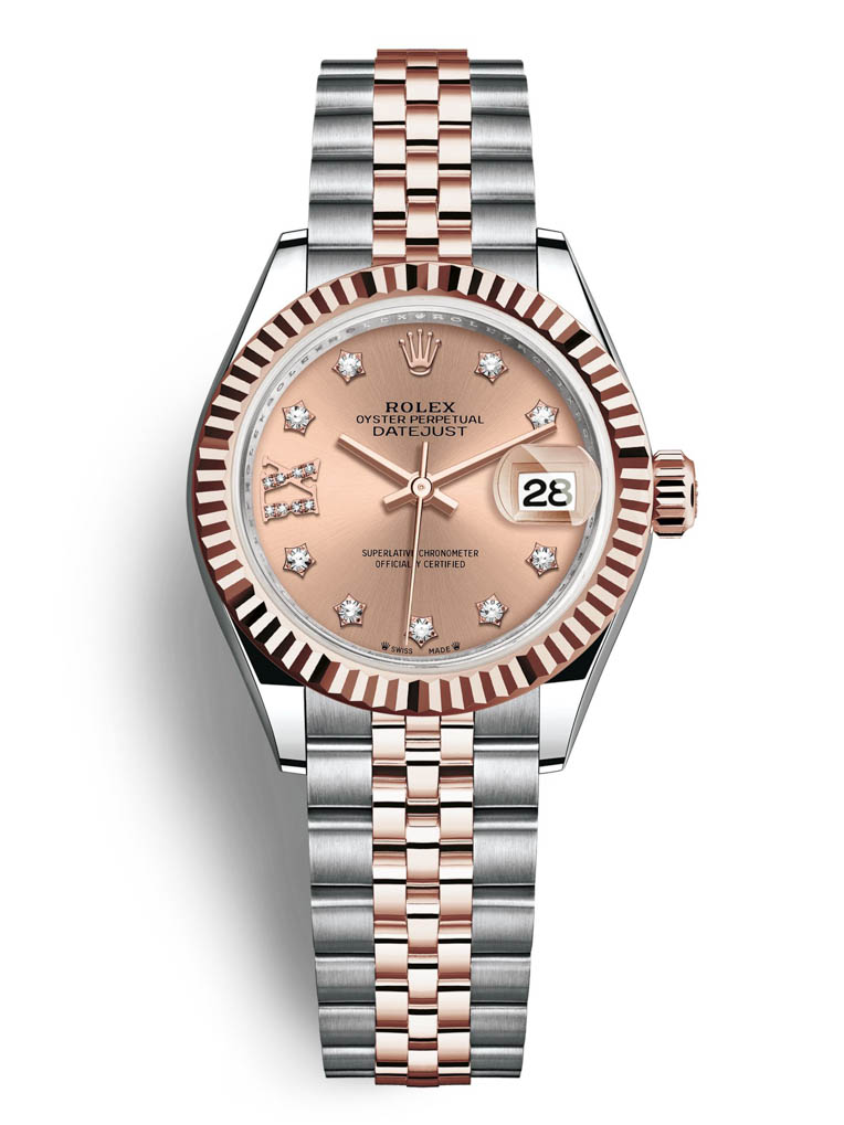 Rolex Lady Datejust 28mm Stainless Steel and Everose Gold 279171 Rose 17 Diamond Jubilee