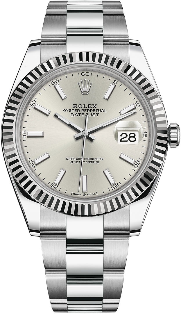 Datejust 41mm Stainless Steel 126334 Silver Index Oyster