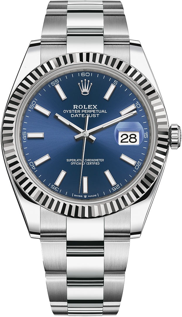 Datejust 41mm Stainless Steel 126334 Blue Index Oyster