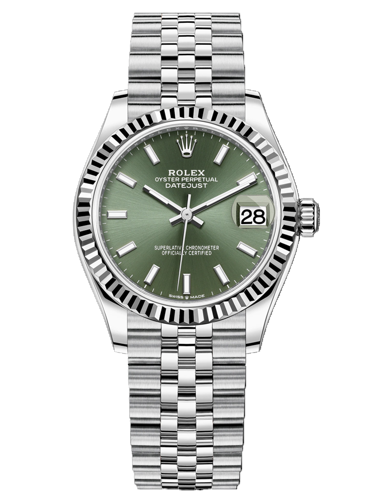 Rolex Datejust 31mm Stainless Steel 278274 Mint Green Index Jubilee