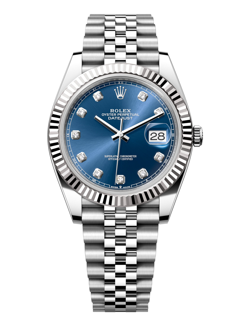 Rolex Datejust 41mm Stainless Steel 126334 Blue Diamond Jubilee